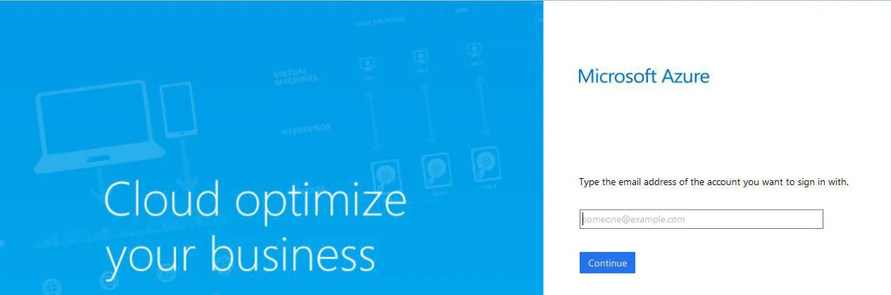 https://accounts.activedirectory.windowsazure.comВ панели доступа Azure введите имя пользователя AD