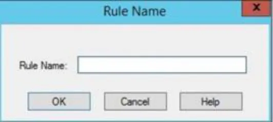 - В окне Rule Name в поле Rule