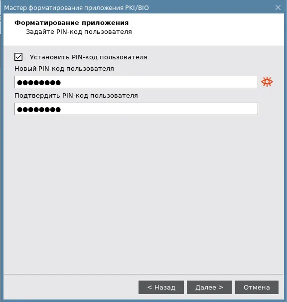 Иллюстрация к разделу "Качество PIN-кода пользователя. Описание параметров"