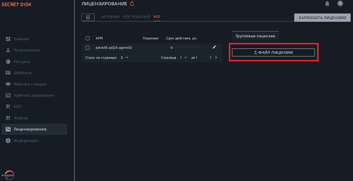 Иллюстрация к разделу "Добавление групповой лицензии"