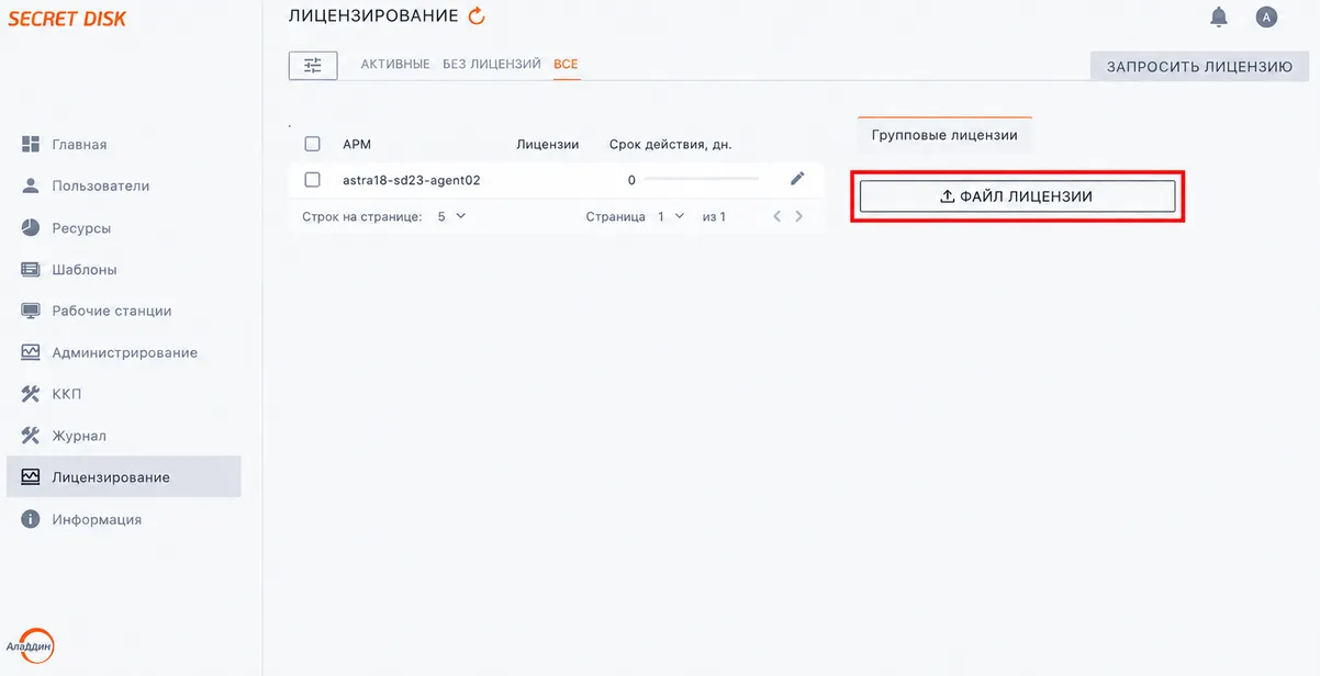 Иллюстрация к разделу "Добавление групповой лицензии"