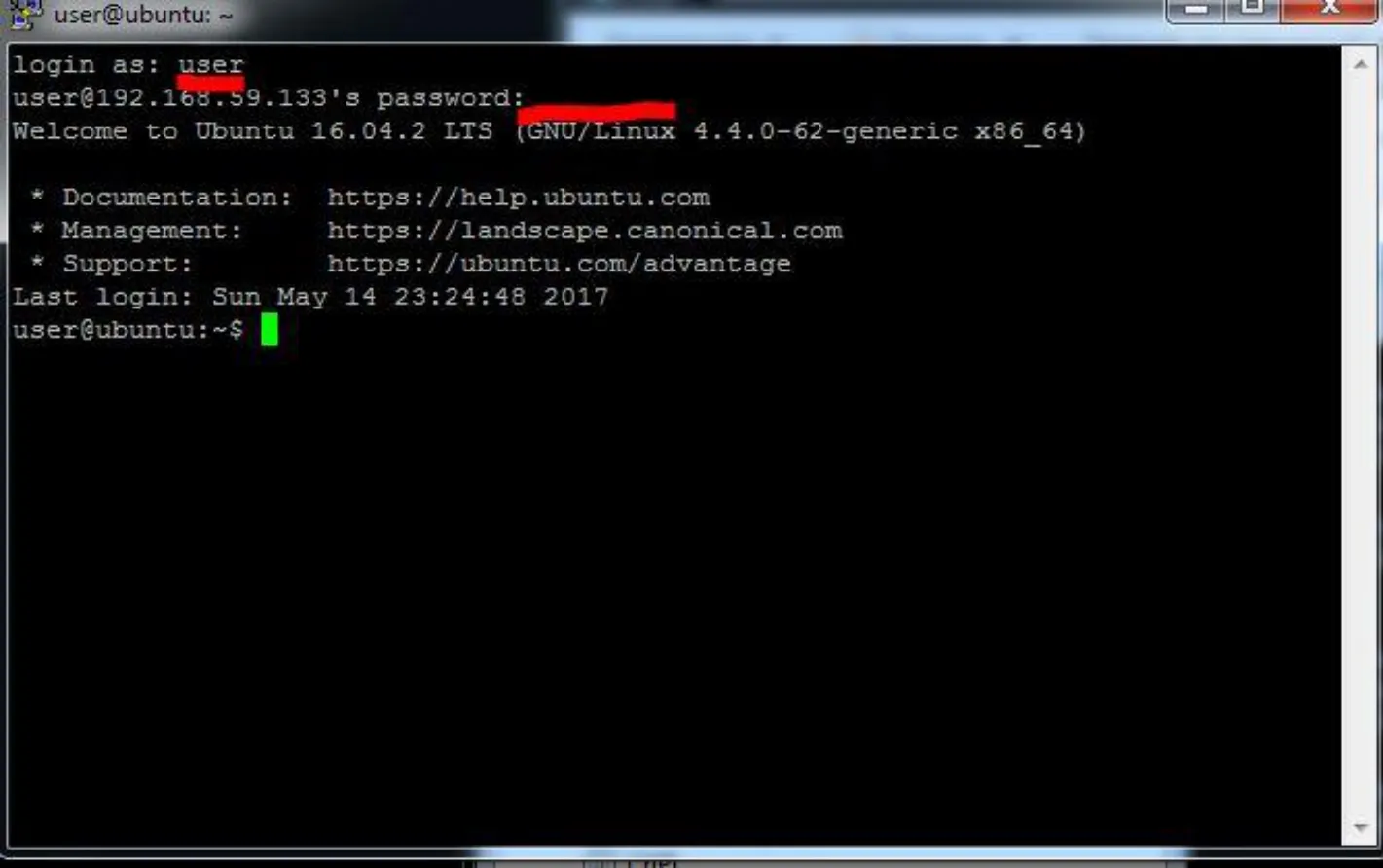Далее введите команду SSH [Servername2], Ввод, нажмите кнопку