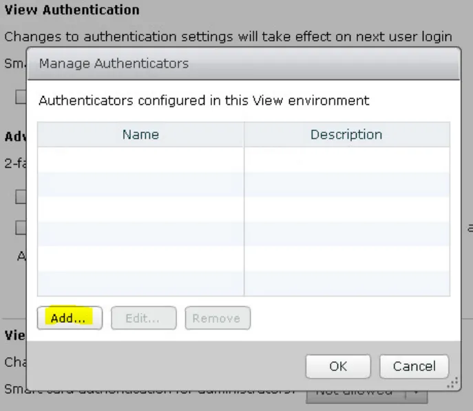 Manage Authenticators
