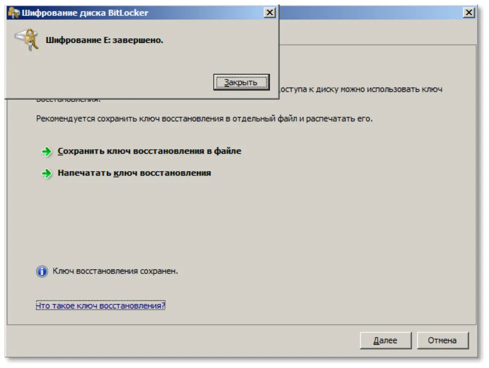 Диск с установленной защитой BitLocker будет отображаться в