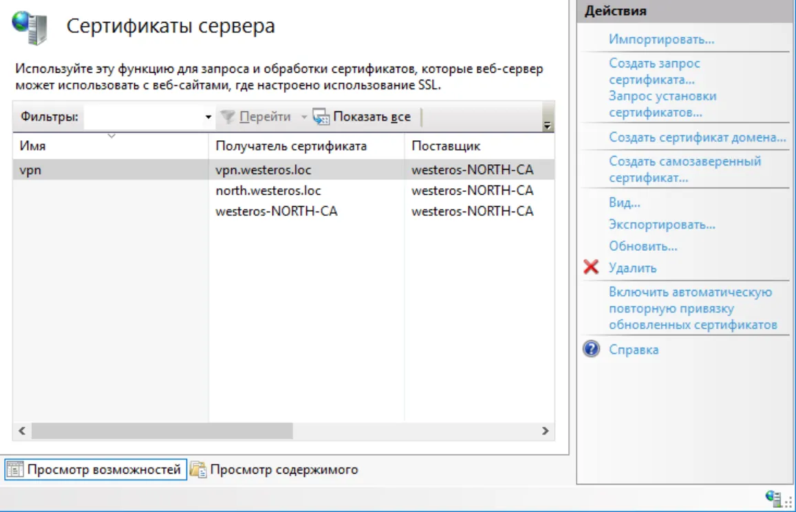 Действия