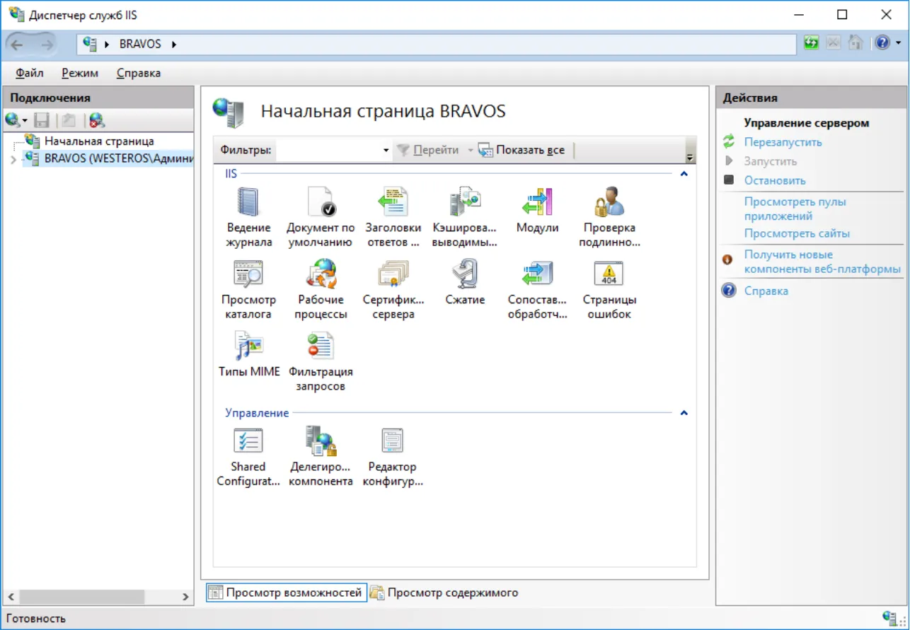 Действия