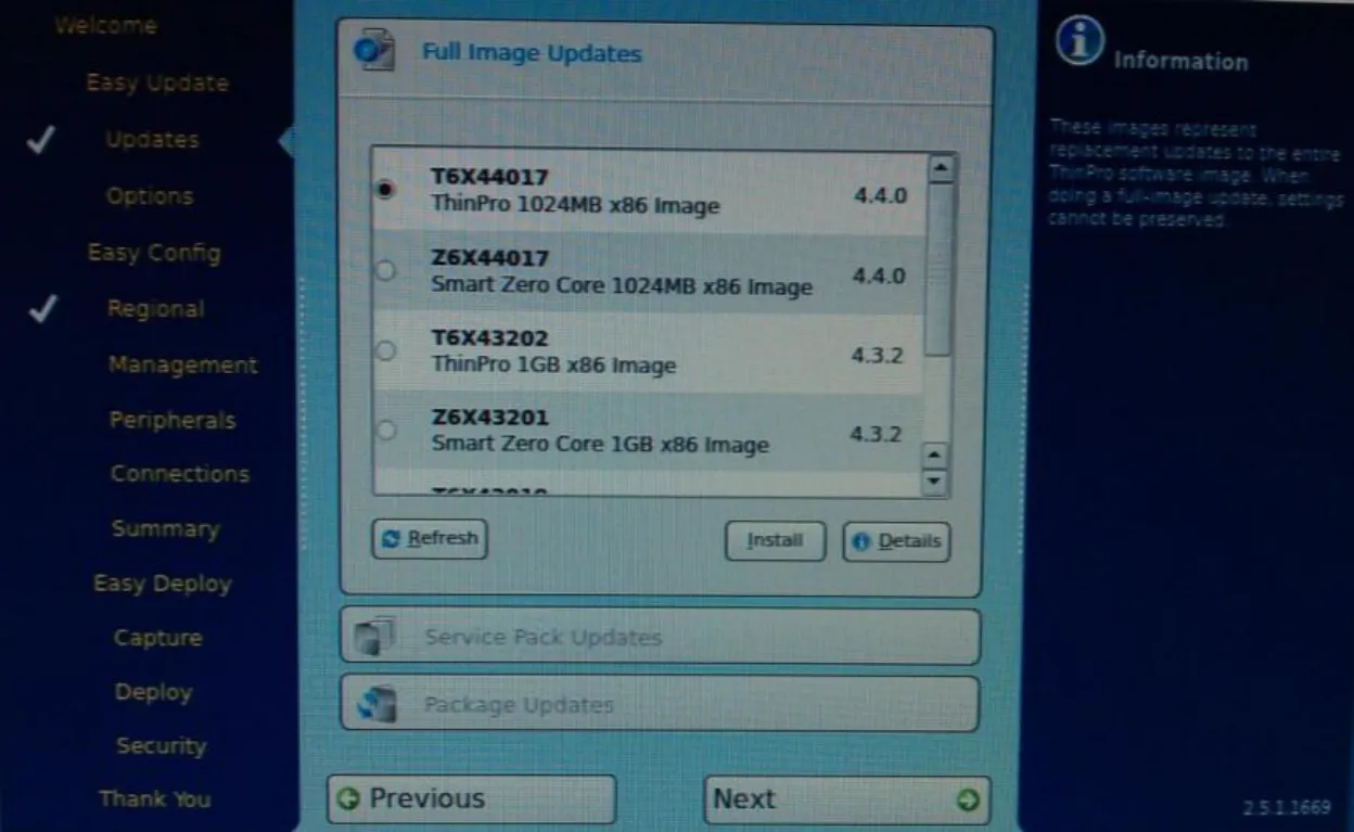 Full Image Updates