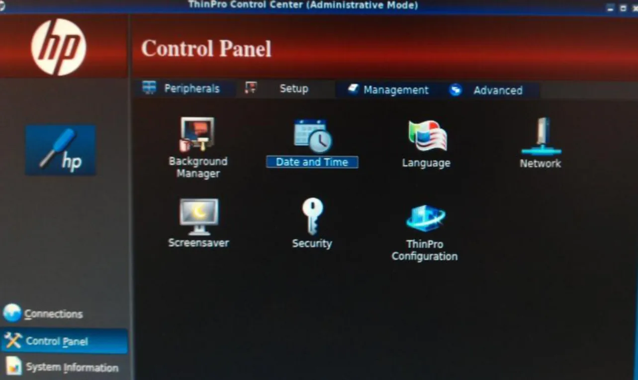 Control Panel