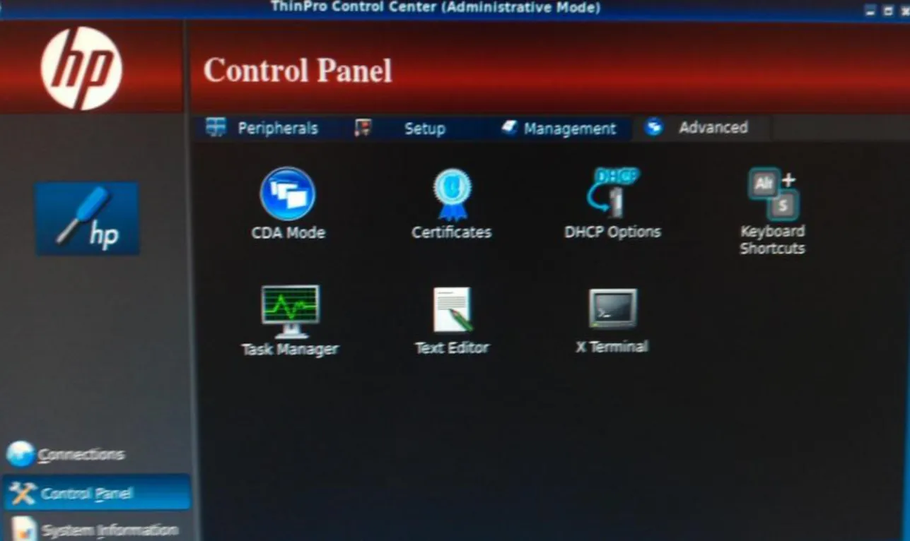 Control Panel
