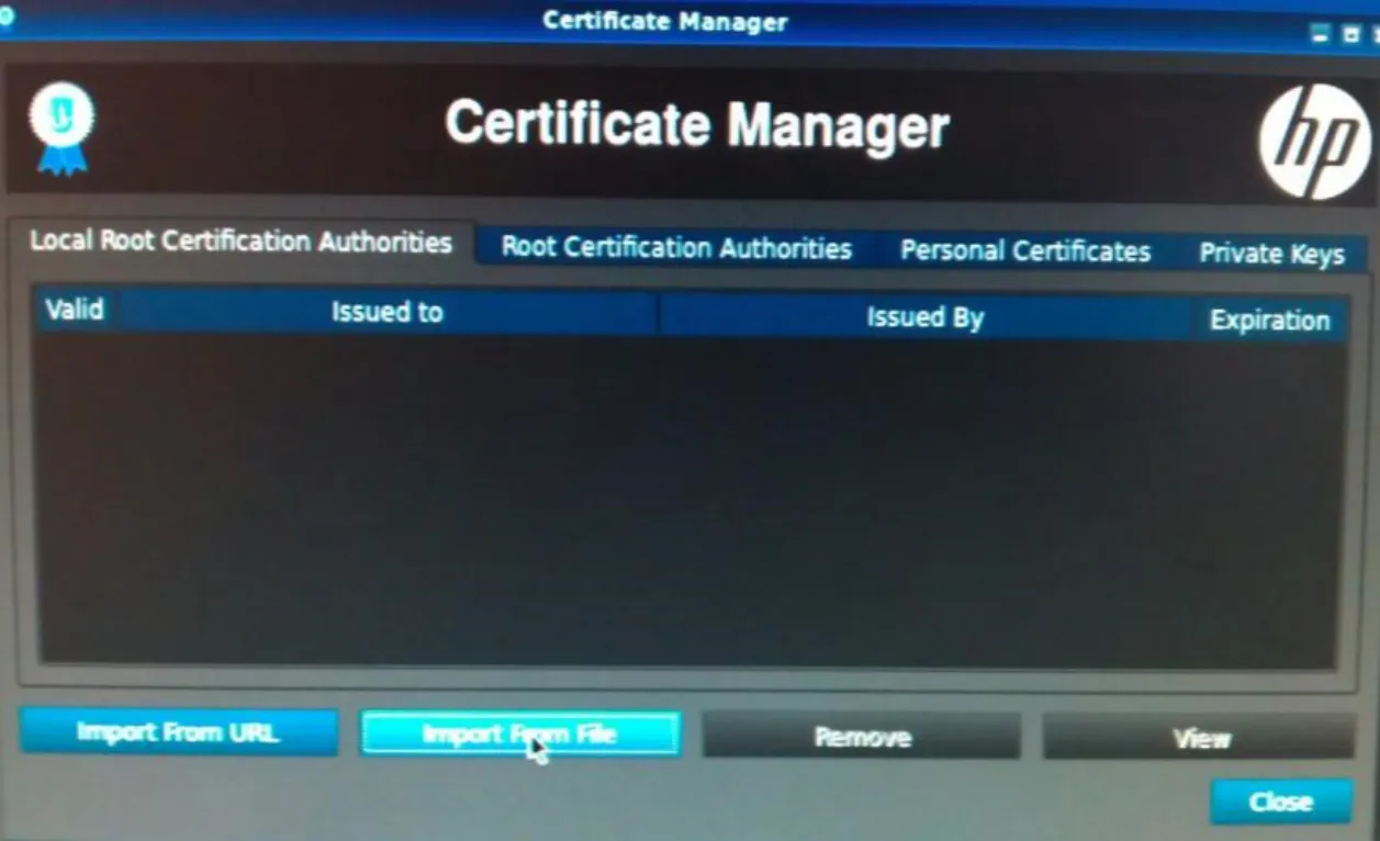 Рис. 7 – Advanced (Certificates) Открывается следующее окно
