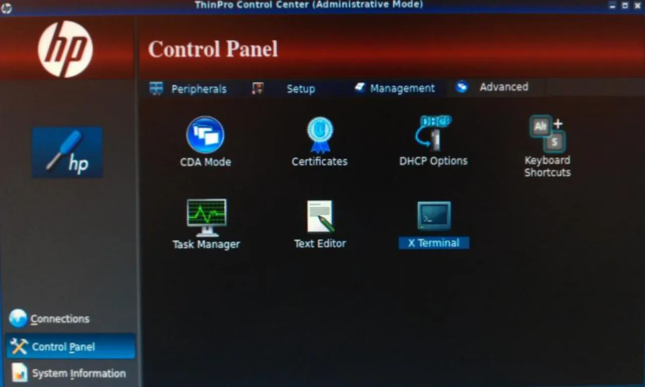 Control Panel