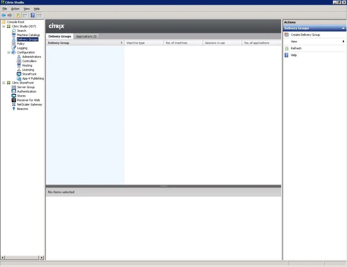Citrix Studio